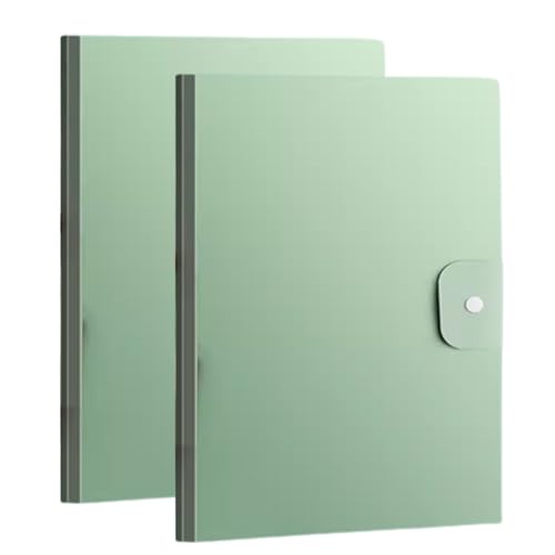 Zeige den Buchordner, Sichtbuch-Mappe, 2 Stück, A3-Dokumentenmappe, Sichtbuch, Projekt-Sichtungsbuch, Aktenordner mit 20 Taschen for Büro, Zuhause, Schule(Green) von VAYEODEYU