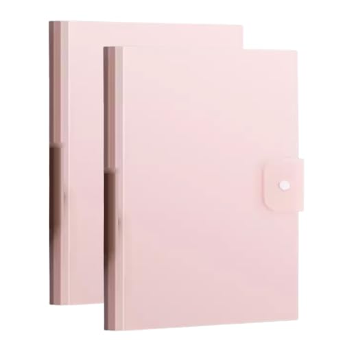 Zeige den Buchordner, Sichtbuch-Mappe, 2 Stück, A3-Dokumentenmappe, Sichtbuch, Projekt-Sichtungsbuch, Aktenordner mit 20 Taschen for Büro, Zuhause, Schule(Pink) von VAYEODEYU