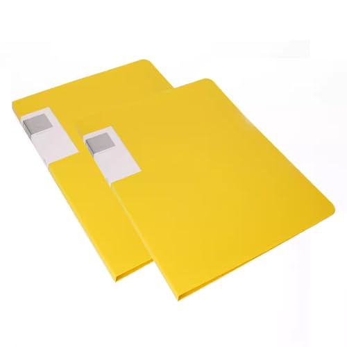 Zeige den Buchordner, Sichtbuch-Ordner, 2 Stück, A3-Projekt-Anzeigemappen, Sichtbuch mit 20 durchsichtigen Taschen, Präsentationsmappen, Dokumentenordner-Organizer(Yellow) von VAYEODEYU