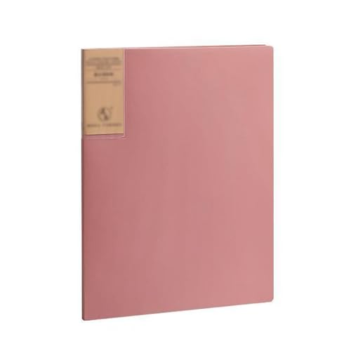 Zeige den Buchordner, Sichtbuch-Ordner, Portfolio-Ordner, Datei, Präsentationsbuch, Dokumentenordner, Sichtseiten-Dokumenten-Organizer, 80 Klarsichthüllen(Pink) von VAYEODEYU