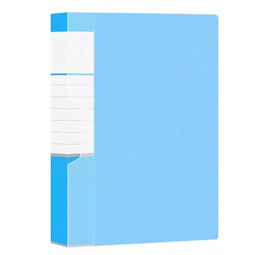 Zeige den Buchordner, Sichtbuchmappe, 80 Fächer, Sichtbuch, A4-Präsentationsmappe, Projektmappe, Sichtmappe mit Klarsichtbox, Dokumentenmappen(Blue) von VAYEODEYU