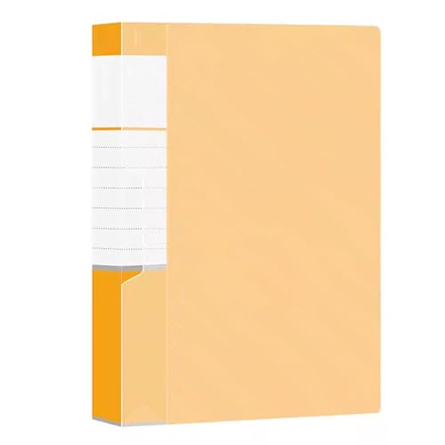 Zeige den Buchordner, Sichtbuchmappe, 80 Fächer, Sichtbuch, A4-Präsentationsmappe, Projektmappe, Sichtmappe mit Klarsichtbox, Dokumentenmappen(Orange) von VAYEODEYU