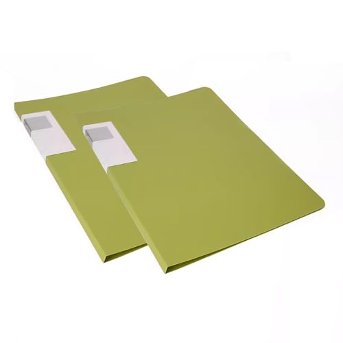 Zeige den Buchordner, Sichtbuchmappe A3 Sichtbuchmappe, Präsentationsmappe mit 40 Taschen, 2 Stück A3 Projektmappe Dokumenten-Organizer(Green) von VAYEODEYU