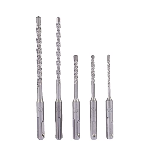 VBPCEFZTLK 5 teile/satz 2 Gruppen SDS. SHANK HAMMER Schlagbohrer 2 Schlitze Elektrische Hammerbohrer Set Sds plus. Rotarybeton-Mauerwerksbohrer bisschen von VBPCEFZTLK