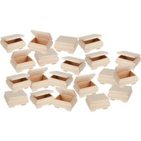 VBS Holzkästchen "Bauchig", 20 Stück von Beige