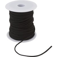 VBS Elastikband "2,5 mm", 50 m - Schwarz von Schwarz