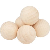 VBS Holzkugeln ohne Bohrung "Ø 30 mm" - 5 Stück von Beige