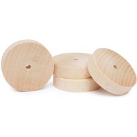 VBS Holzscheiben/Räder, Ø 40 x 10 mm, 4 Stück von Beige