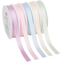 Satinband "Pastell 10 mm", 5er-Set à 3 m von VBS