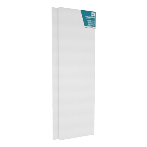 VBS 2er-Pack Keilrahmen 100x30cm Leinwand Rahmen Maluntergrund Acrylmalerei von VBS