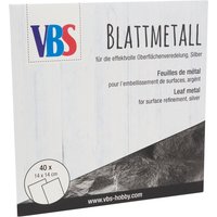 VBS Blattmetall, 40 Blatt - Silberfarben von Silber