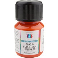 VBS Glas- & Porzellanmalfarbe, 30 ml - Orange von VBS