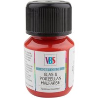 VBS Glas- & Porzellanmalfarbe, 30 ml - Rot von VBS