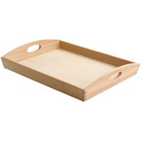 VBS Kiefernholz-Tablett von Beige