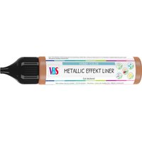 VBS Metallic Effekt Liner, 28 ml - Kupfer von Braun