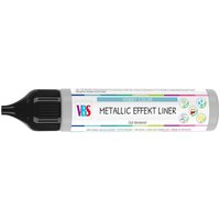 VBS Metallic Effekt Liner, 28 ml - Silber von Silber