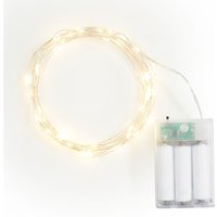 VBS Micro-LED-Lichterkette "40 LEDs", mit Timer von Durchsichtig