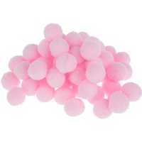 VBS Pompons, 15 mm, 60 Stück - Rosé von Rot