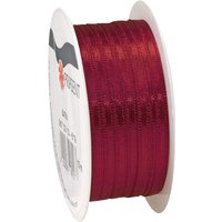 Satinband, 3 mm - Bordeaux von PRÄSENT