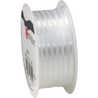 Satinband, 3 mm - Weiß von Weiß