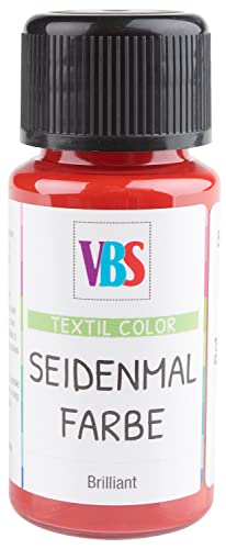 VBS Seidenmalfarbe, 50 ml Rot von VBS