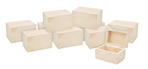 VBS XXL 10er-Pack Holzkästchen mit Magnetverschluss 9x6x5,5cm Box von VBS