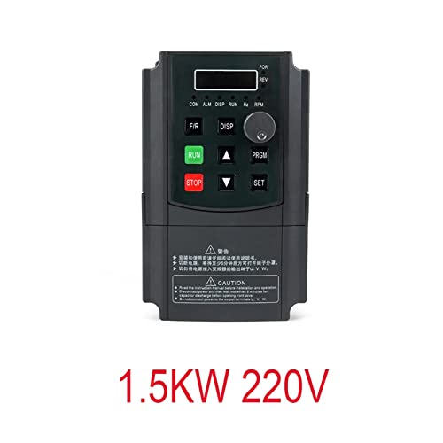 CNC-Spindelmotor-Kit, 2. 2KW 220 VFD Wandler 3 kW 4KW 5,5 kW 7,5 kW Frequenzinverterwandler 1p Eingang 3p Ausgang 220 for CNC Spindelmotor Speed ​​Con für DIY-Gravur, CNC-Gravur, CNC-Bohren(1.5kw yl62 von VCHICS