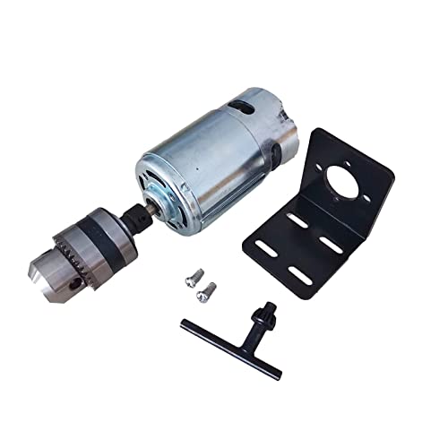 CNC-Spindelmotor-Kit, 4 8 V 400W Bohrer Chuck Spindel mächtig DC Motor, 12-48 V Hochgeschwindigkeitsmotor, stille Kugellager-Gravurmaschine 5000~2000 0rpm für DIY-Gravur, CNC-Gravur, CNC-Bohren(Pack von VCHICS