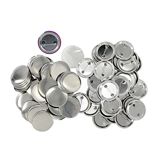 Teile für Abzeichenknöpfe, 500 Sets Blank Button Making Supplies Acryl Design Button Badge Clear Button Pin Badges Kit for DIY Bastelbedarf für Knopfherstellungsmaschine(50mm) von VCHICS