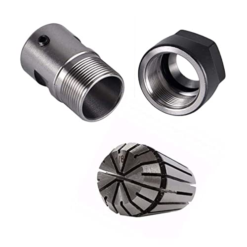 VCHICS CNC-Spindelmotor-Kit, 1pcs Spindelmotor -Klemmstange C20 ER16 32L 6mm + 1pcs ER16-3.175 (1/8) mm Collet für DIY-Gravur, CNC-Gravur, CNC-Bohren von VCHICS