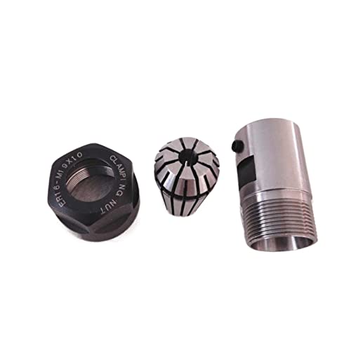 VCHICS CNC-Spindelmotor-Kit, 1pcs Spindelmotor -Klemmstange C20 ER16 32L 8mm +1pcs ER16/1mm -10 mm Collet für DIY-Gravur, CNC-Gravur, CNC-Bohren(8MM 10mmChuck) von VCHICS