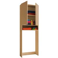 VCM my bath Waschmaschinenschrank Lona, 913842 buche 1 Fachboden 64,0 x 27,0 x 182,0 cm von VCM my bath