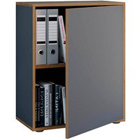 VCM my office Aktenschrank Salia, 920721 anthrazit, honig-eiche 1 Fachboden 60,0 x 32,0 x 74,0 cm von VCM my office