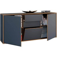 VCM my office Aktenschrank Salia, 920818 anthrazit, honig-eiche 160,0 x 32,0 x 74,0 cm von VCM my office