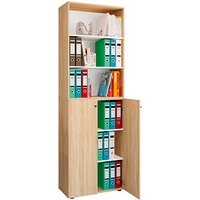 VCM my office Regalschrank 2XL Lona, 919150 sonoma-eiche 70,2 x 39,0 x 220,0 cm von VCM my office