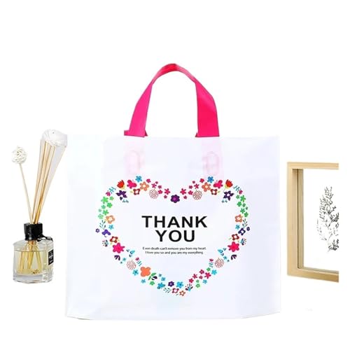 Klein PapiertüTen Mit Henkel 50 stücke Danke Geschenk Tasche Dicke Tasche Bekleidungsgeschäft Einkaufen Verpackung Taschen Hochzeit Weihnachten Party Süßigkeiten Geschenk Taschen FüR Hochzeitsfeier, E von VCSZYAFX