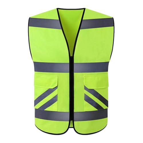 VDCVADKYE hi vis Reflektierende Weste Hohe Sichtbarkeit, Sicherheitsweste Leichter Reflektoranzug Strickstoff Reflektorweste von VDCVADKYE