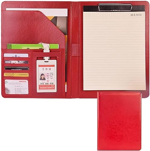 Mappen Organizer mit Etui und Kartenfächern, Ordner for Ausweise, Karten oder einige Rechnungen(Rood) von VDLLQYN