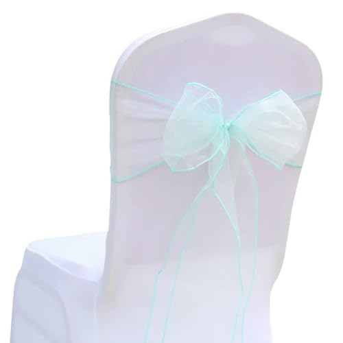 VDLLQYN, 10 Stück Organza-Stuhlschärpen, Knotenbänder, Stuhlschleifen for Hochzeit, Party, Bankett, Event, Landhochzeit, Stuhldekoration,Stuhl Riemen von VDLLQYN