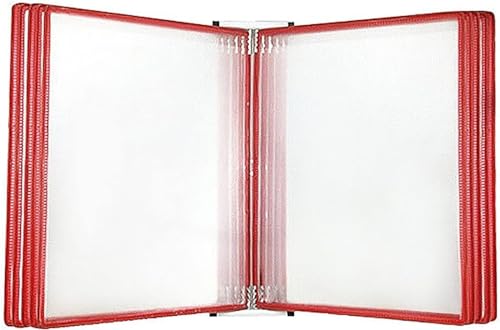 VDLLQYN, An der Wand montierter Aktenhalter, Flip-Chart-Ständer, magnetischer Dokumentenhalter im A4-Letter-Papierformat, an der Wand montierter Aktenhalter,Aktenordner(Red) von VDLLQYN