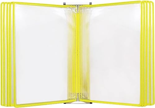 VDLLQYN, An der Wand montierter Aktenhalter, Flip-Chart-Ständer, magnetischer Dokumentenhalter im A4-Letter-Papierformat, an der Wand montierter Aktenhalter,Aktenordner(Yellow) von VDLLQYN