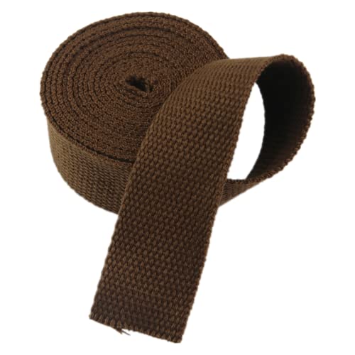 VDLLQYN, Baumwollgurtband, Polstergurtband, strapazierfähige Baumwollgurtbänder for Taschen,Bänder zum Nähen(Coffee,20MM) von VDLLQYN