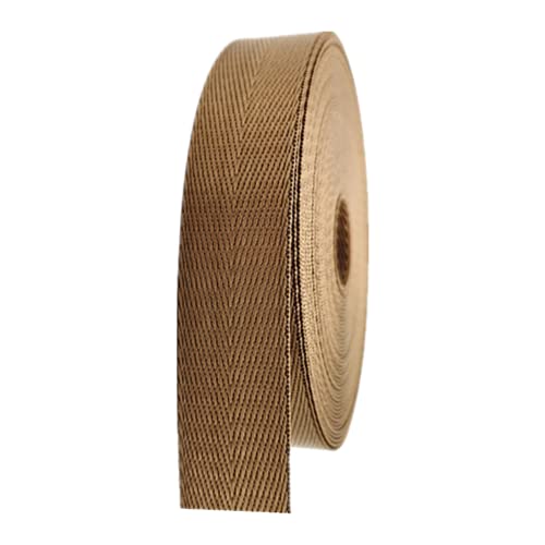 VDLLQYN, Nylon-Gurtband for Taschen, Rucksackgurt mit Fischgrätenmuster,Bänder zum Nähen(Khaki,38MM) von VDLLQYN