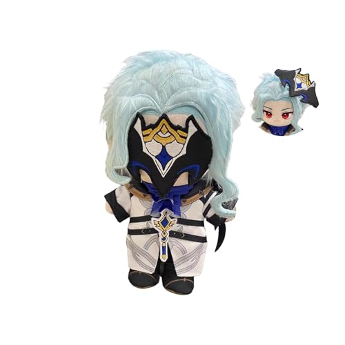 VEGAWIWI Anime Plüschpuppe, 20cm Niedliche Genshin Impact Soft Dress up Puppe mit Kleidung, Sammelbare Kawaii Plüschpuppe für Genshin Fans (Doctor Dottore) von VEGAWIWI