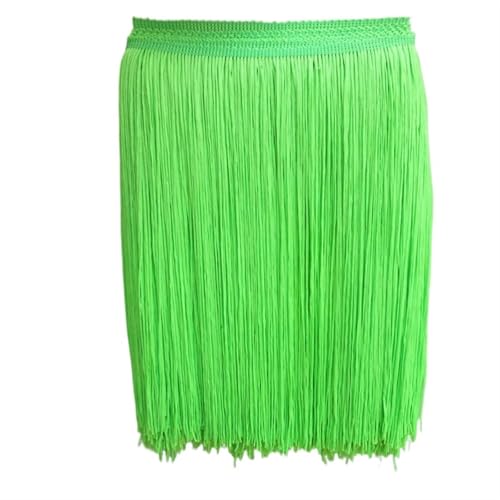 VEKRUTIKE Quasten Anhänger 30 cm Langer Polyester-Quasten-Spitzenfransenbesatz for Nähen von lateinamerikanischem Kleid, Bekleidungszubehör, Band(Fluorescent Green,10yards) von VEKRUTIKE