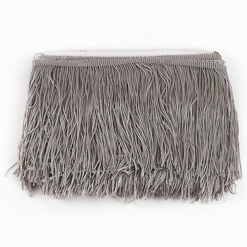 VEKRUTIKE Quasten Anhänger 5/10M 20cm Quaste Fringe Trim Spitze Band Lange Fransen for Nähen Vorhang Latin Kleid Trimmen Quasten DIY Zubehör(No.46,20cm-10Meters) von VEKRUTIKE