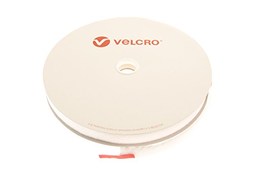 20 mm Velcro® Marke weiß PS14 selbstklebend – Haken 25 m Rolle von VELCRO Brand