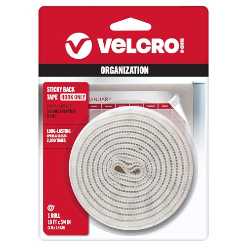 VELCRO Brand 101648 90205 Bastelbedarf, Weiß, 10 ft x 3/4 in von VELCRO Brand