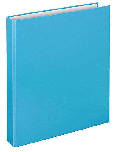 VELOFLEX 1141053 - Ringbuch Basic, DIN A4, 1 Stück, hellblau, Füllhöhe 25 mm, Ringordner mit 2 Ring-Mechanik, Ordner schmal von VELOFLEX