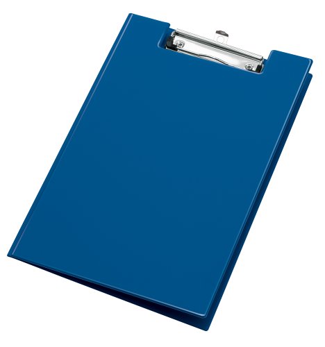 VELOFLEX 4804000 - Clipboard DIN A4, PVC-Folie, mit Spezialklammer, Hängeöse, Klarsichttasche rot, blau oder schwarz (keine Farbauswahl möglich) von VELOFLEX